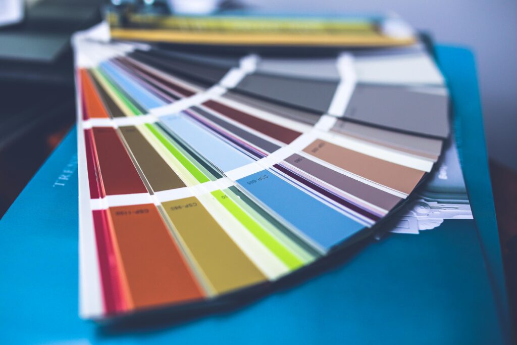 Mazzetta colori per pittura con colorazione ral e ncs